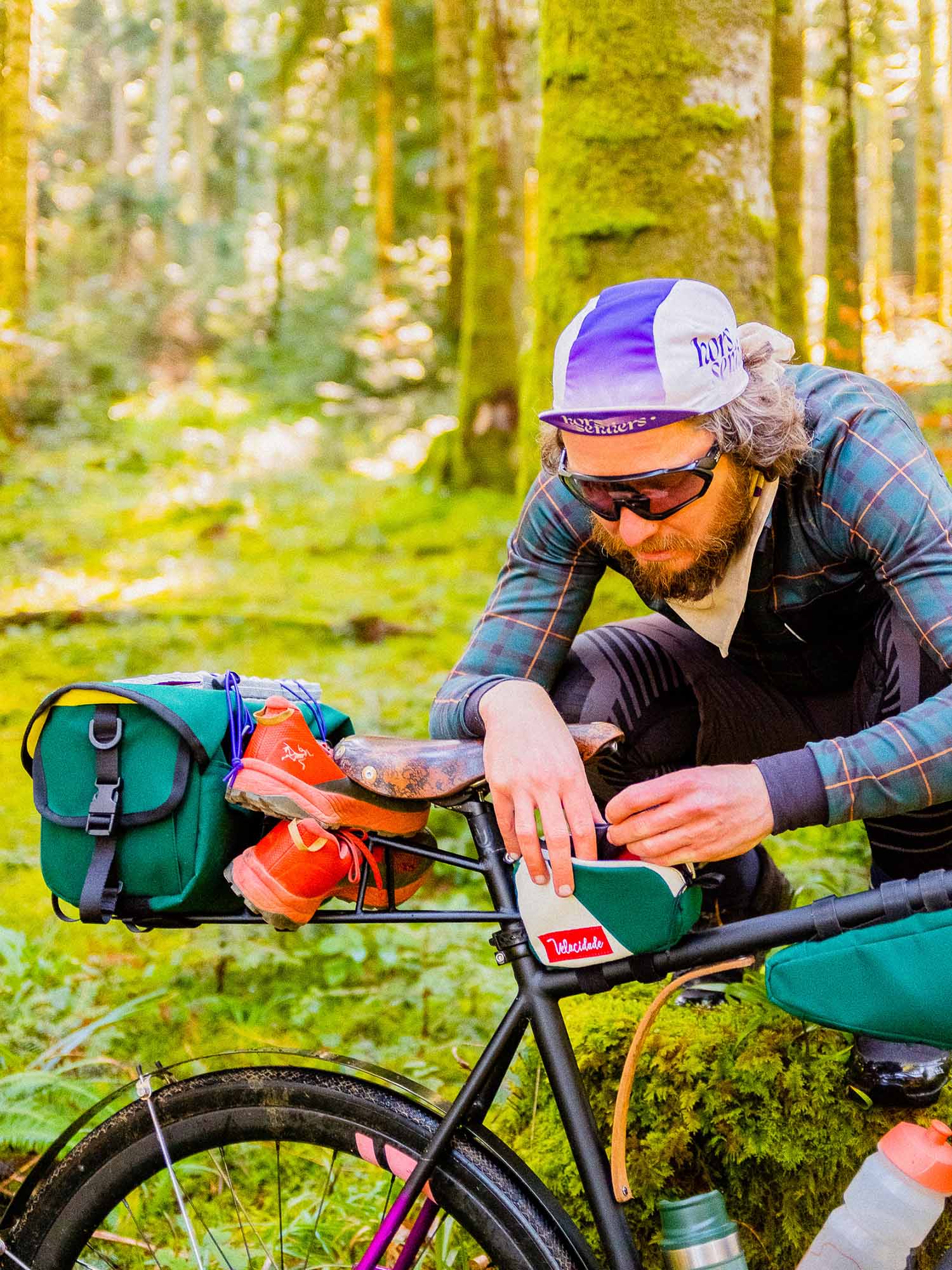 Sacoche bikepacking top tube